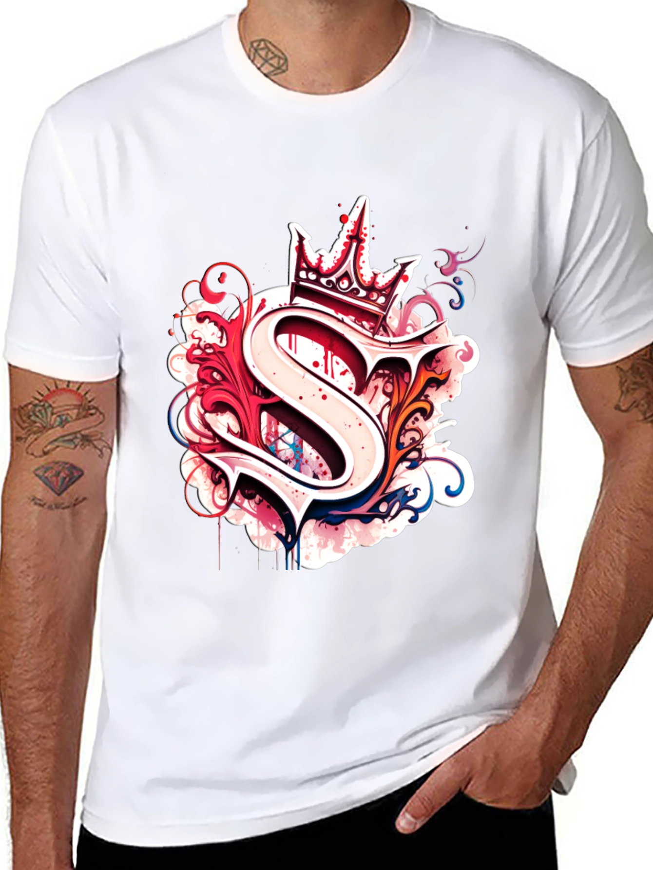 Crown S Graphic T-Shirt - Modern Streetwear