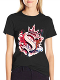 Crown S Graphic T-Shirt - Modern Streetwear