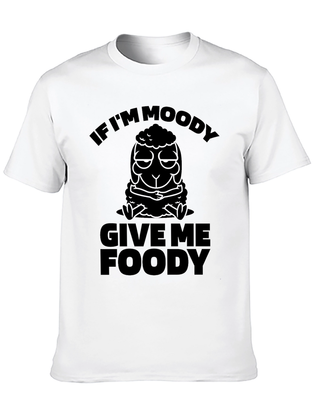Moody Sheep Foody T-Shirt - Funny Unisex Tee