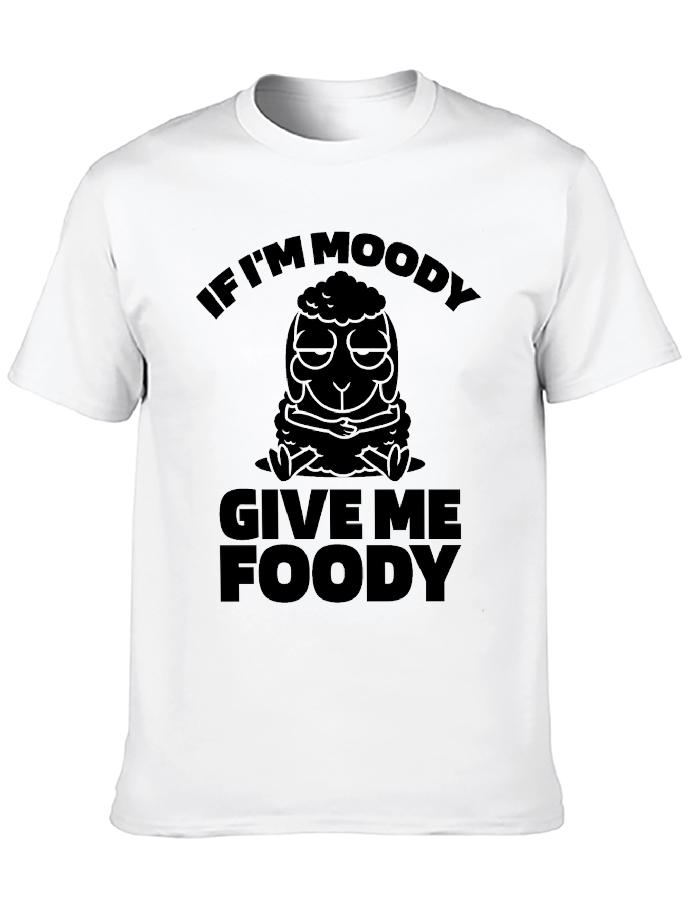 Moody Sheep Foody T-Shirt - Funny Unisex Tee