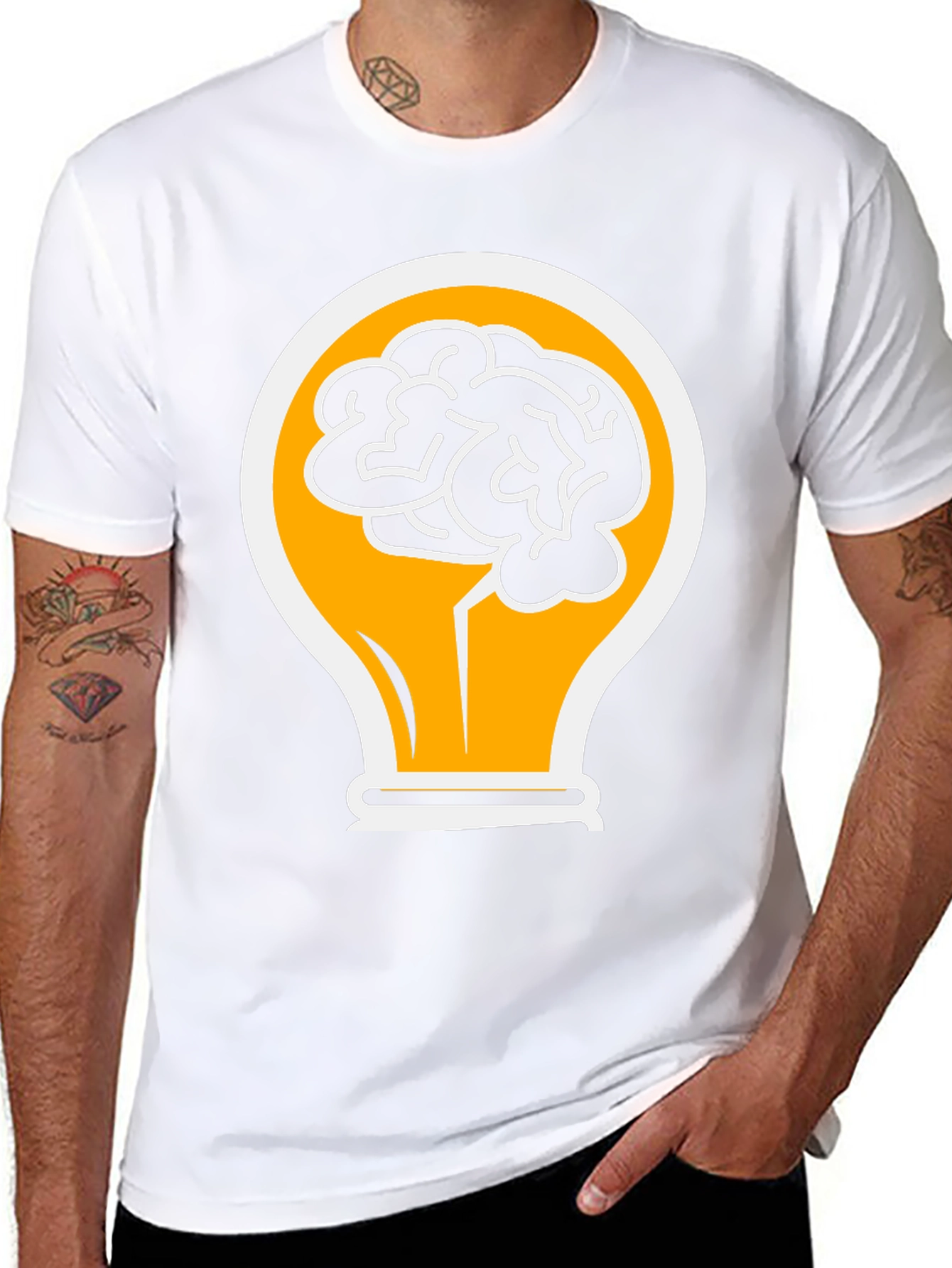 Brainy Idea T-Shirt - Creative Design