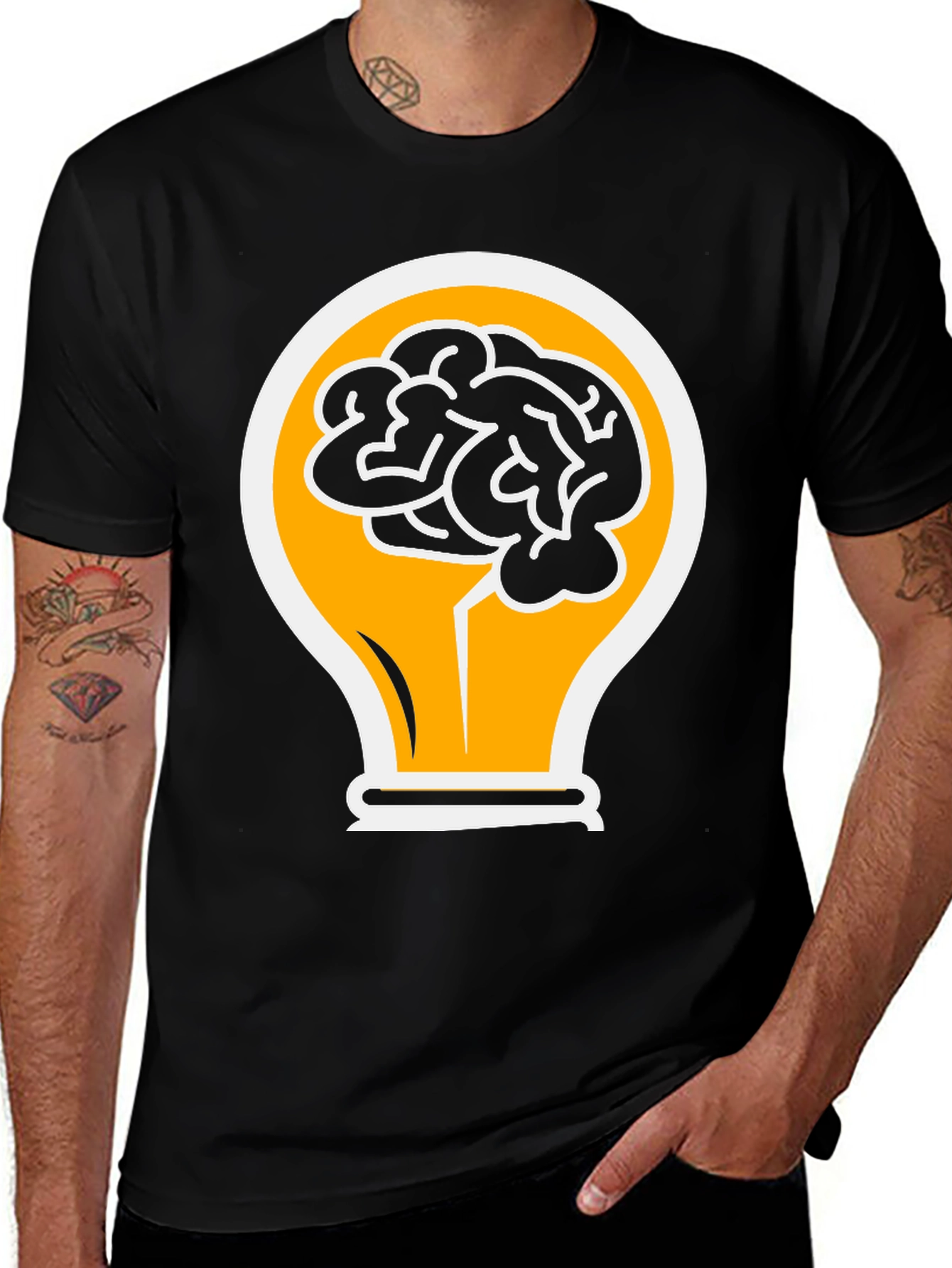 Brainy Idea T-Shirt - Creative Design