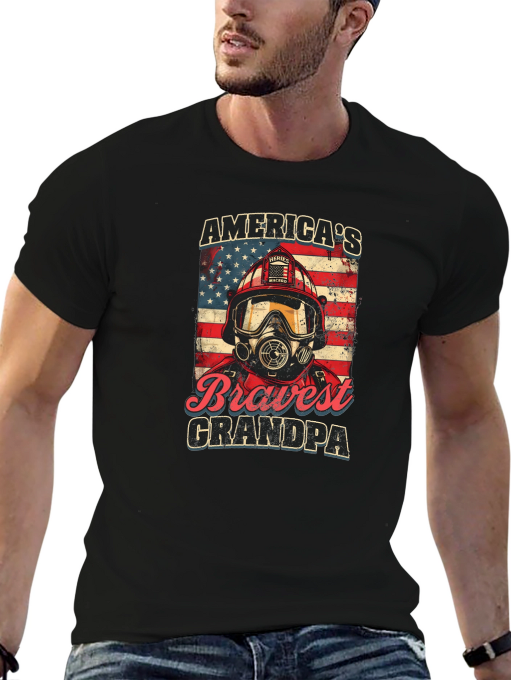 Americas Bravest Grandpa T-Shirt