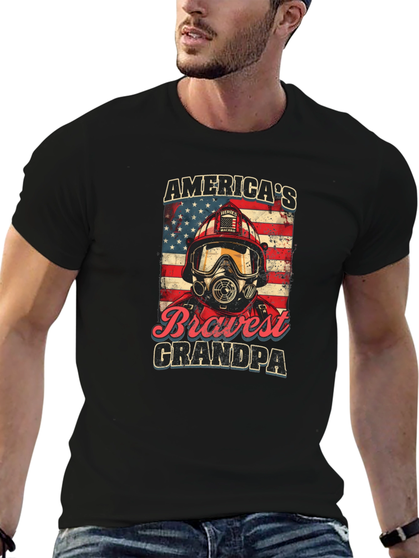 Americas Bravest Grandpa T-Shirt