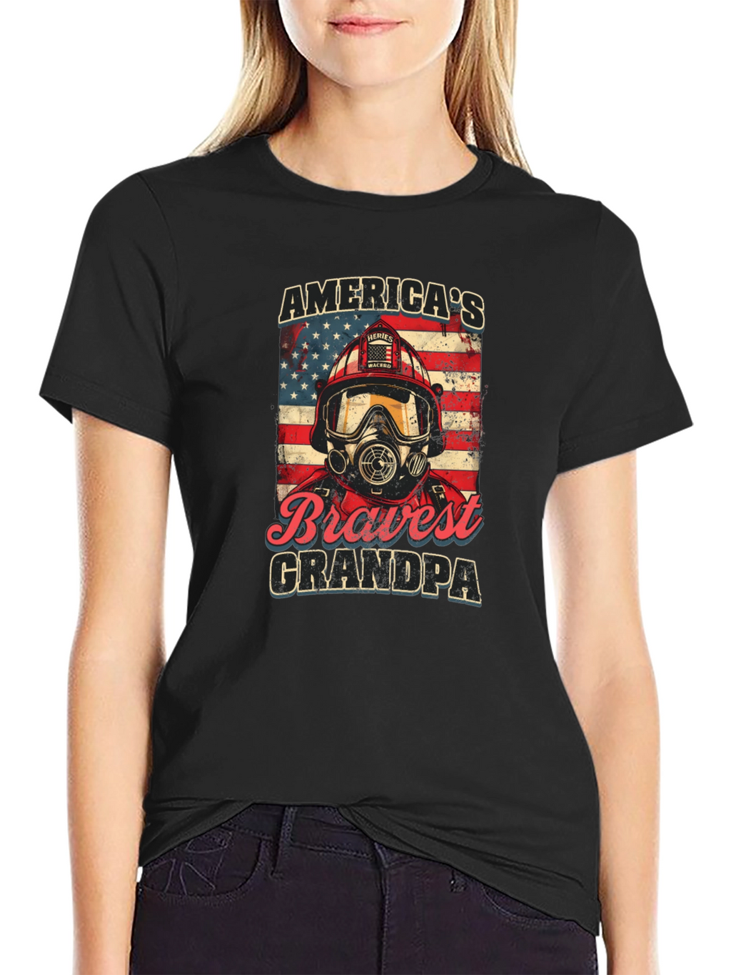 Americas Bravest Grandpa T-Shirt