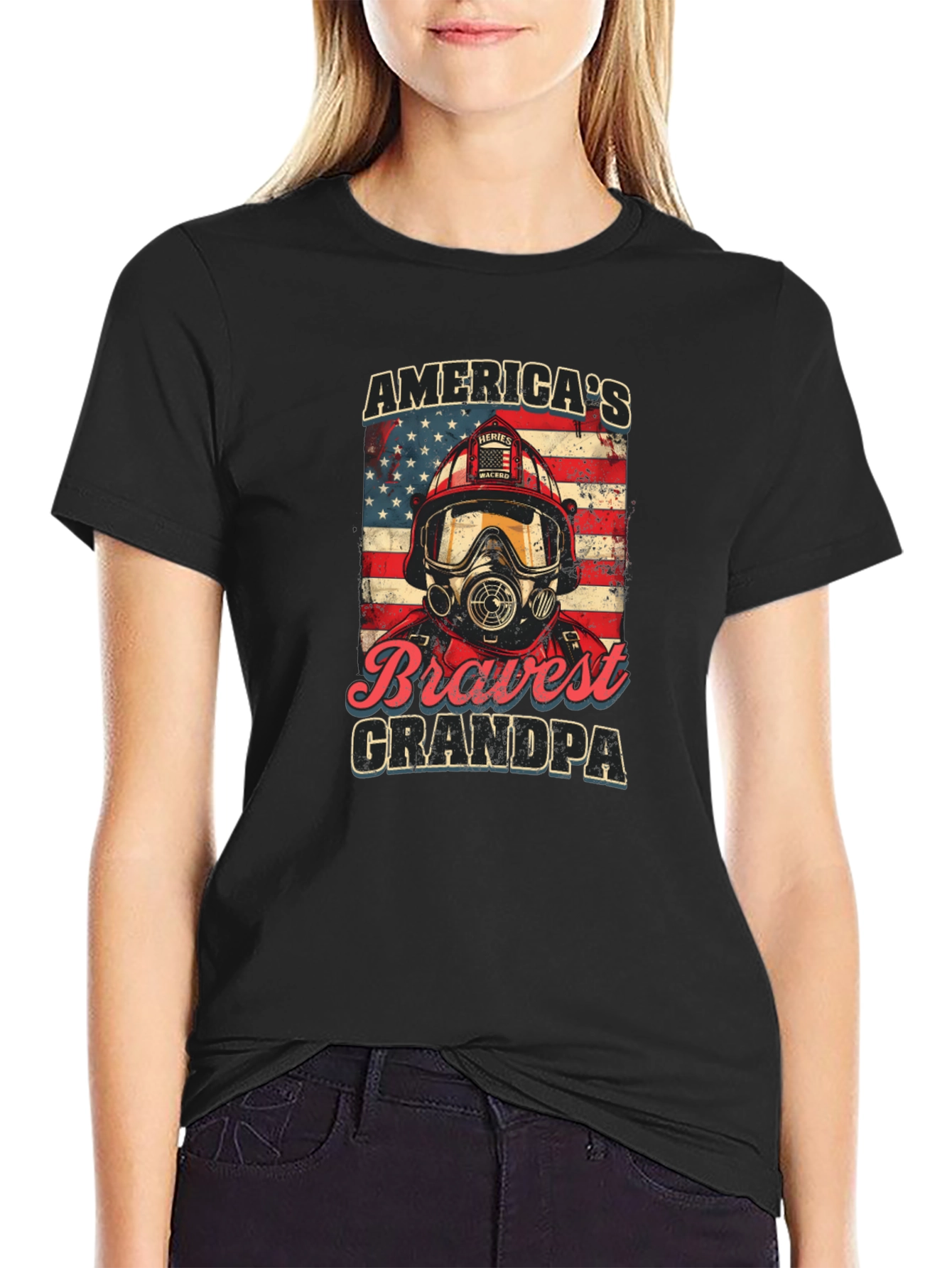 Americas Bravest Grandpa T-Shirt