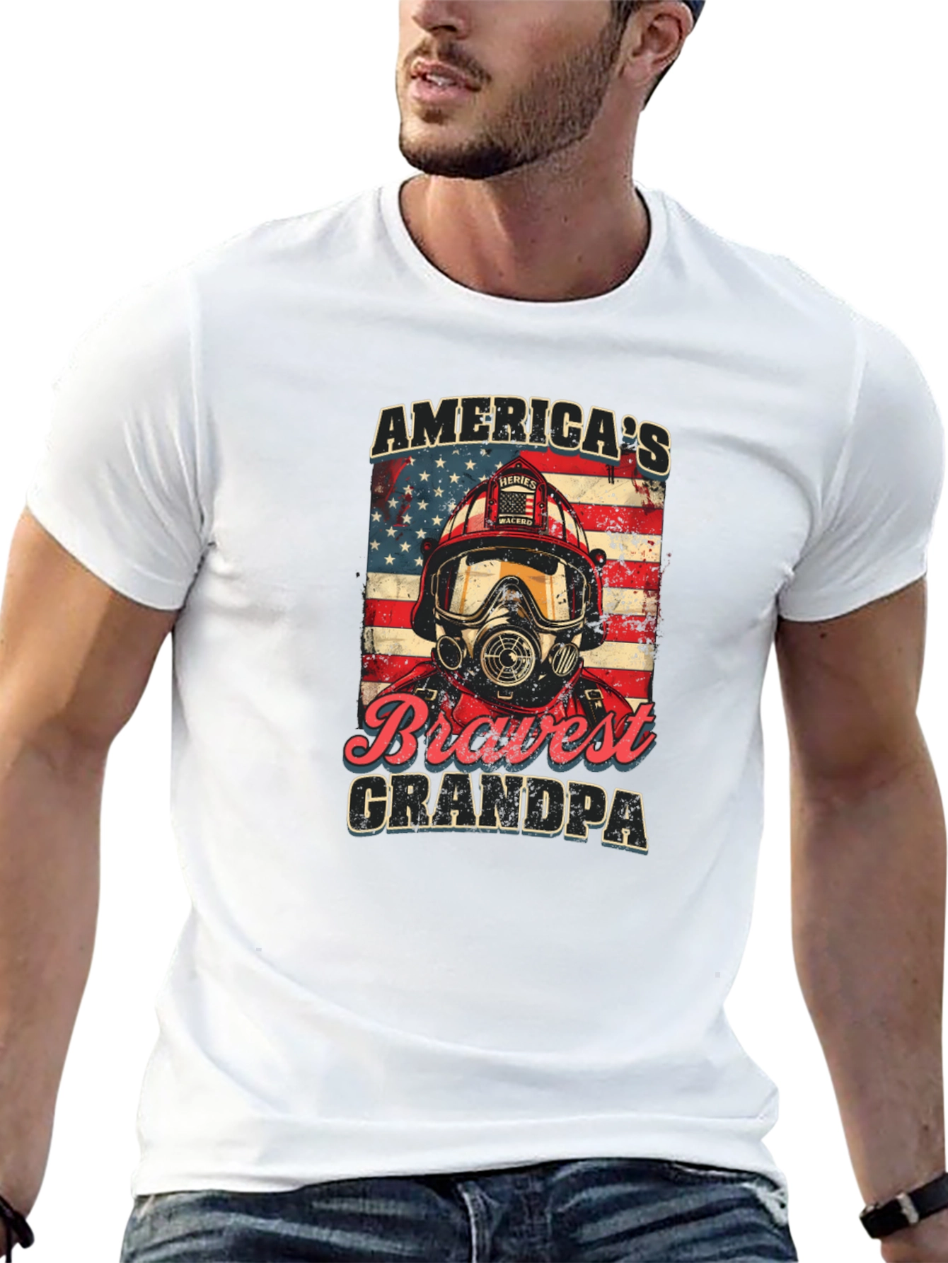 Americas Bravest Grandpa T-Shirt