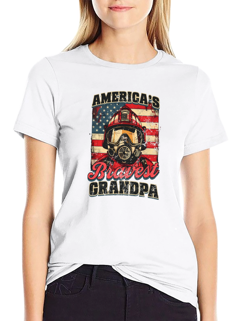 Americas Bravest Grandpa T-Shirt