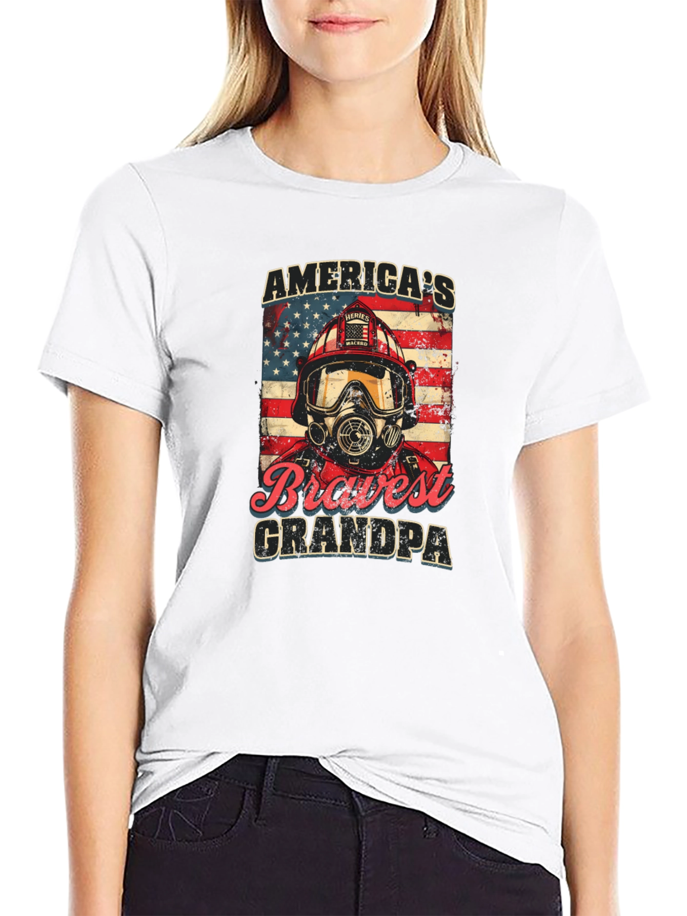 Americas Bravest Grandpa T-Shirt