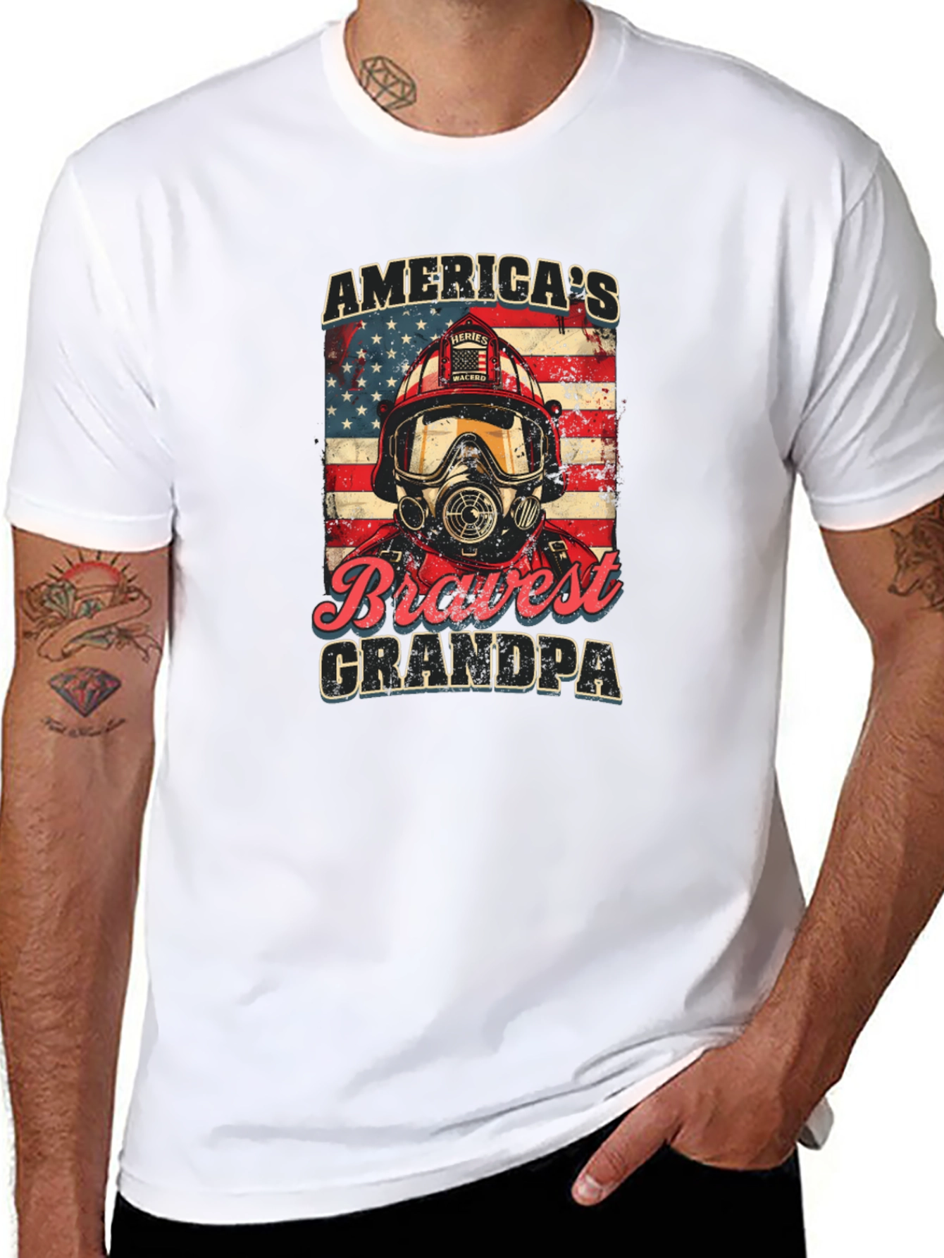 Americas Bravest Grandpa T-Shirt