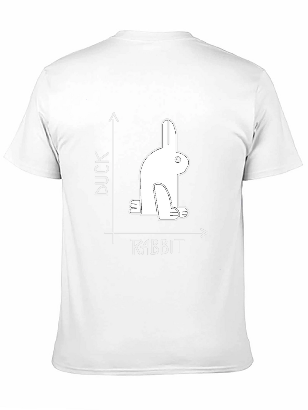 Duck Rabbit Illusion Graphic Tee - Visual Puzzle T-Shirt