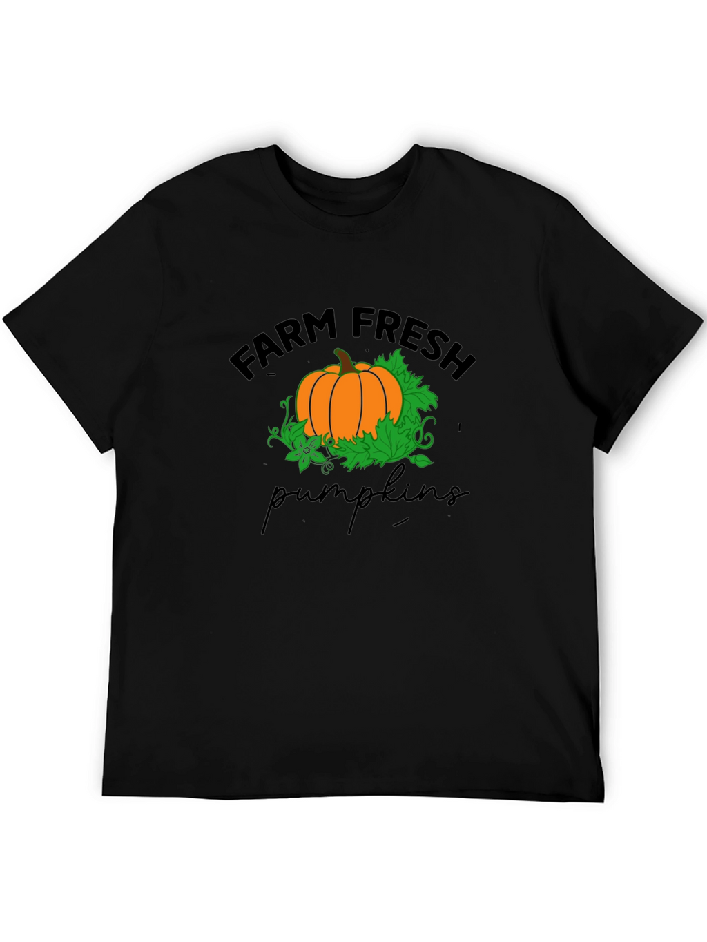 Farm Fresh Pumpkins T-Shirt - Black