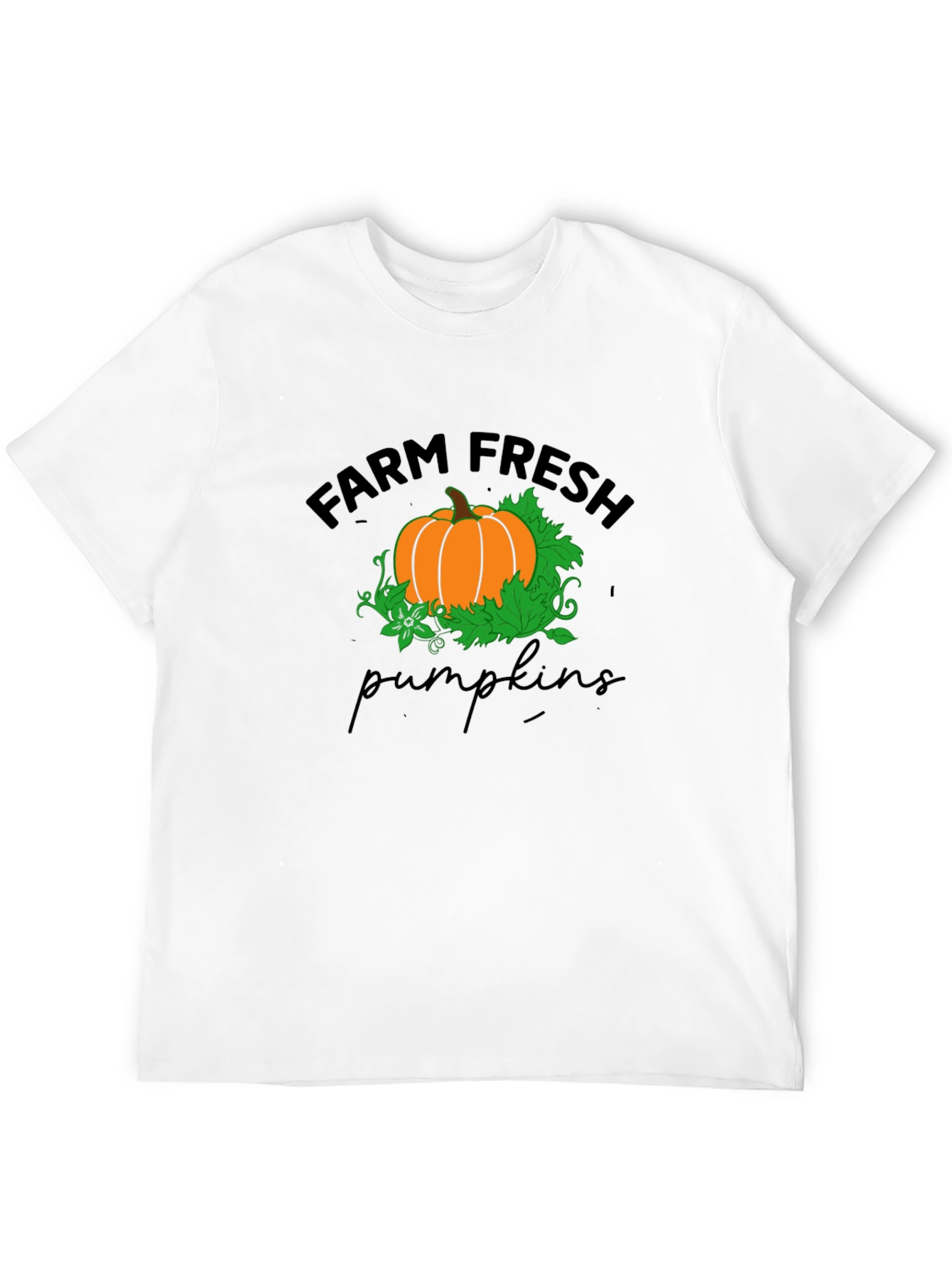 Farm Fresh Pumpkins T-Shirt - Black