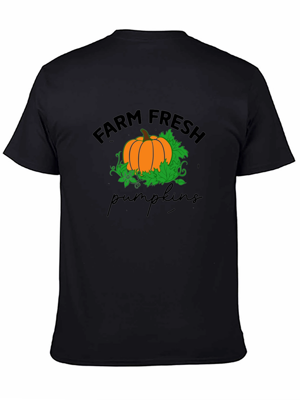 Farm Fresh Pumpkins T-Shirt - Black