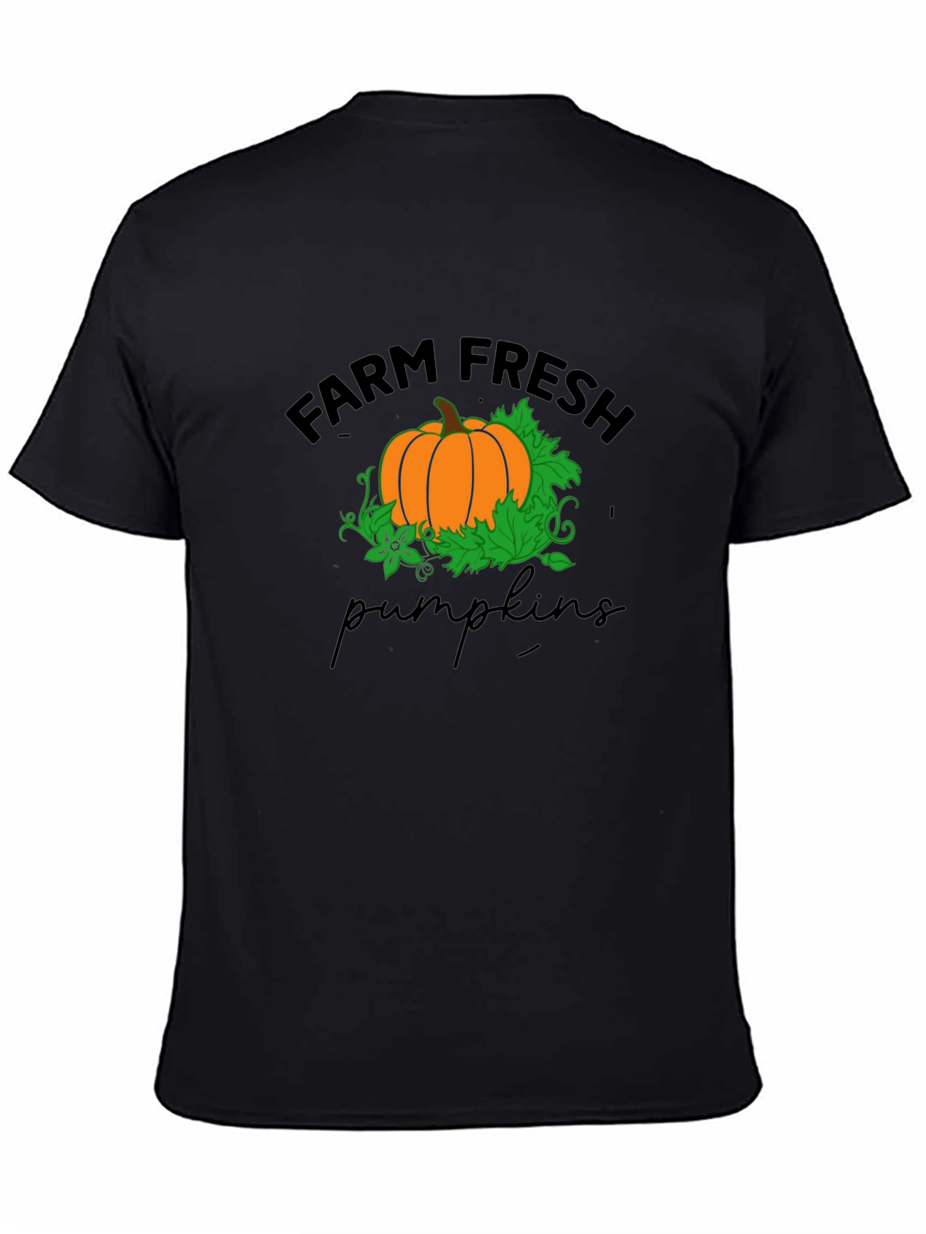Farm Fresh Pumpkins T-Shirt - Black