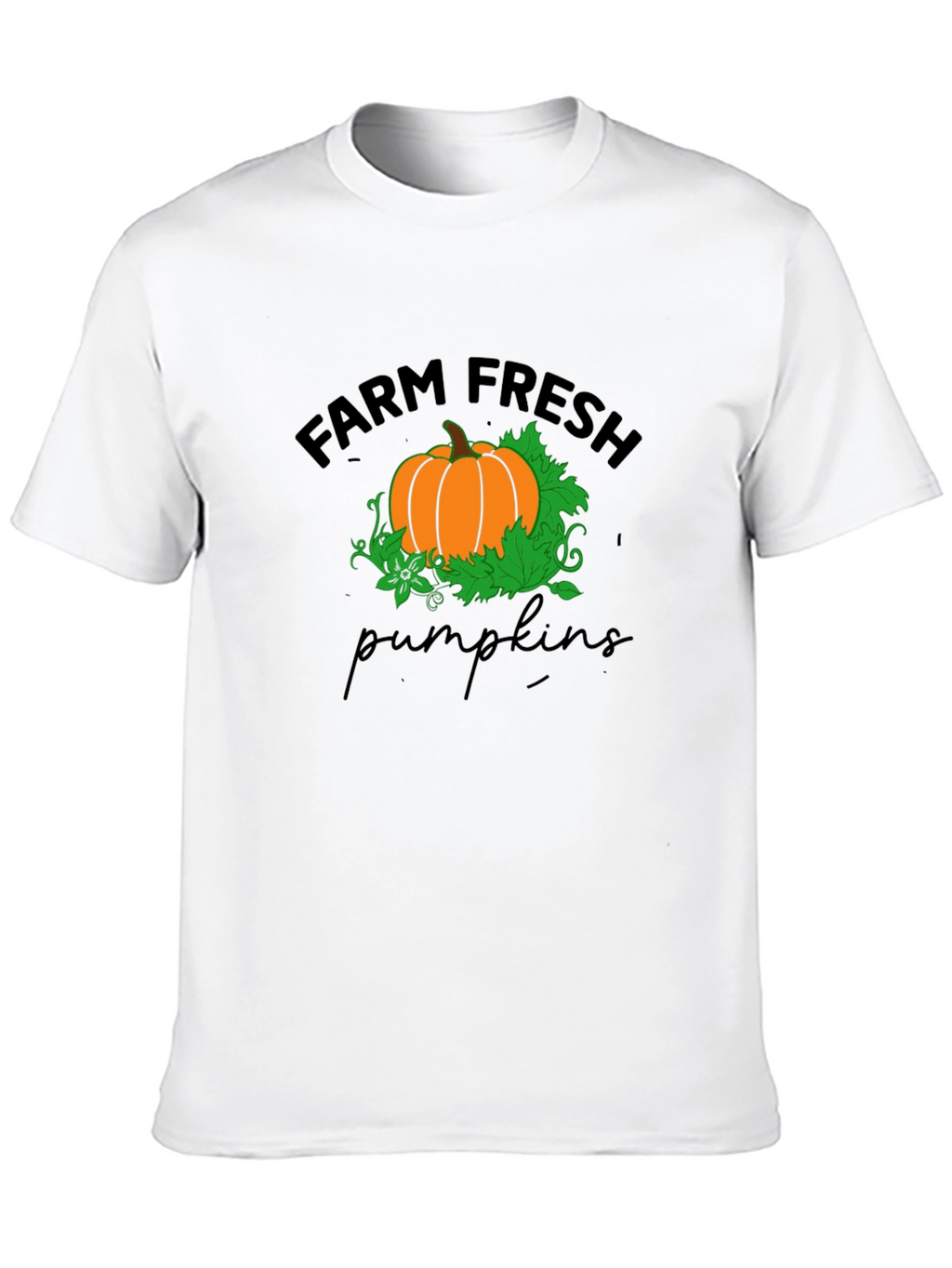 Farm Fresh Pumpkins T-Shirt - Black