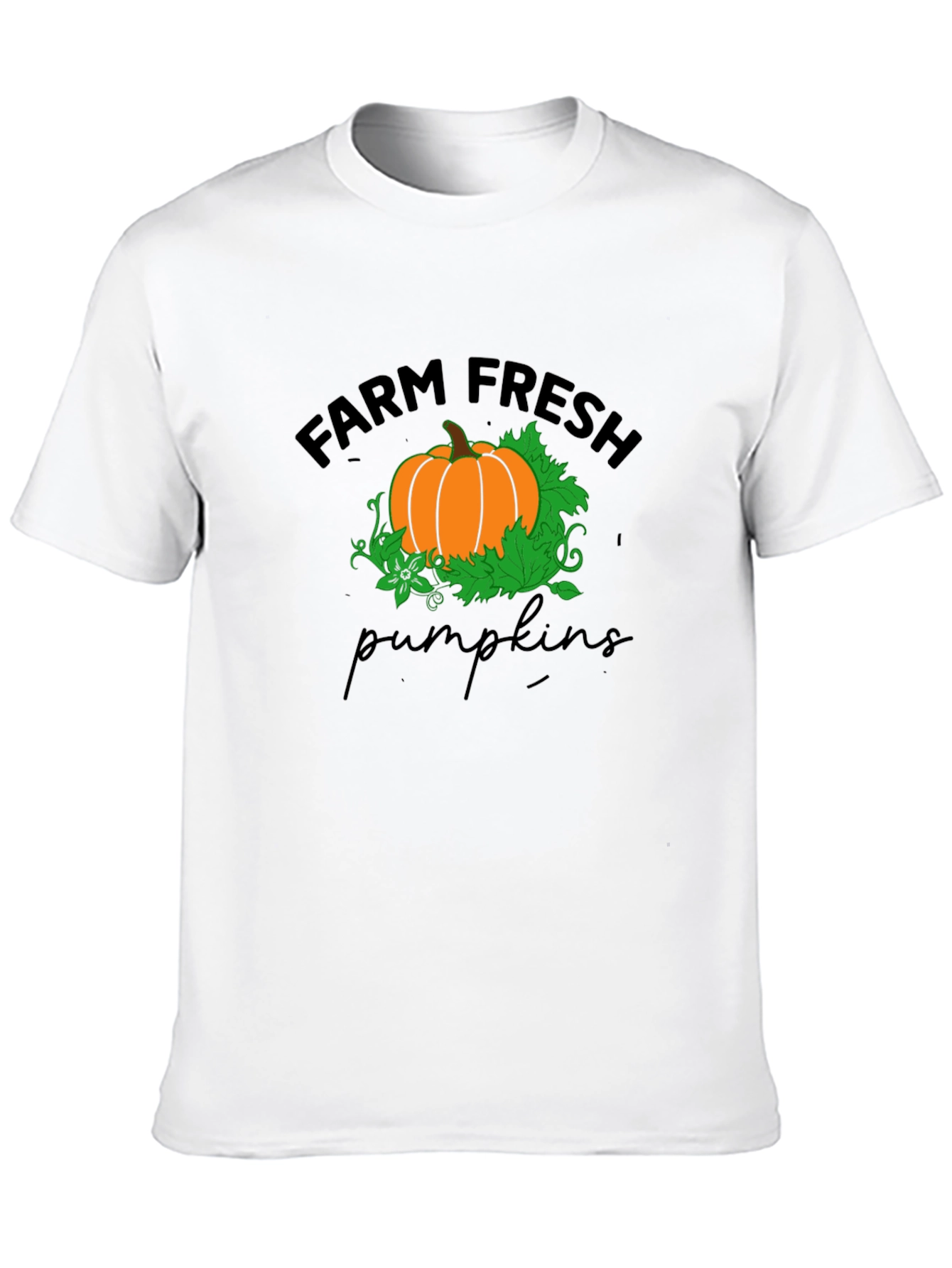 Farm Fresh Pumpkins T-Shirt - Black