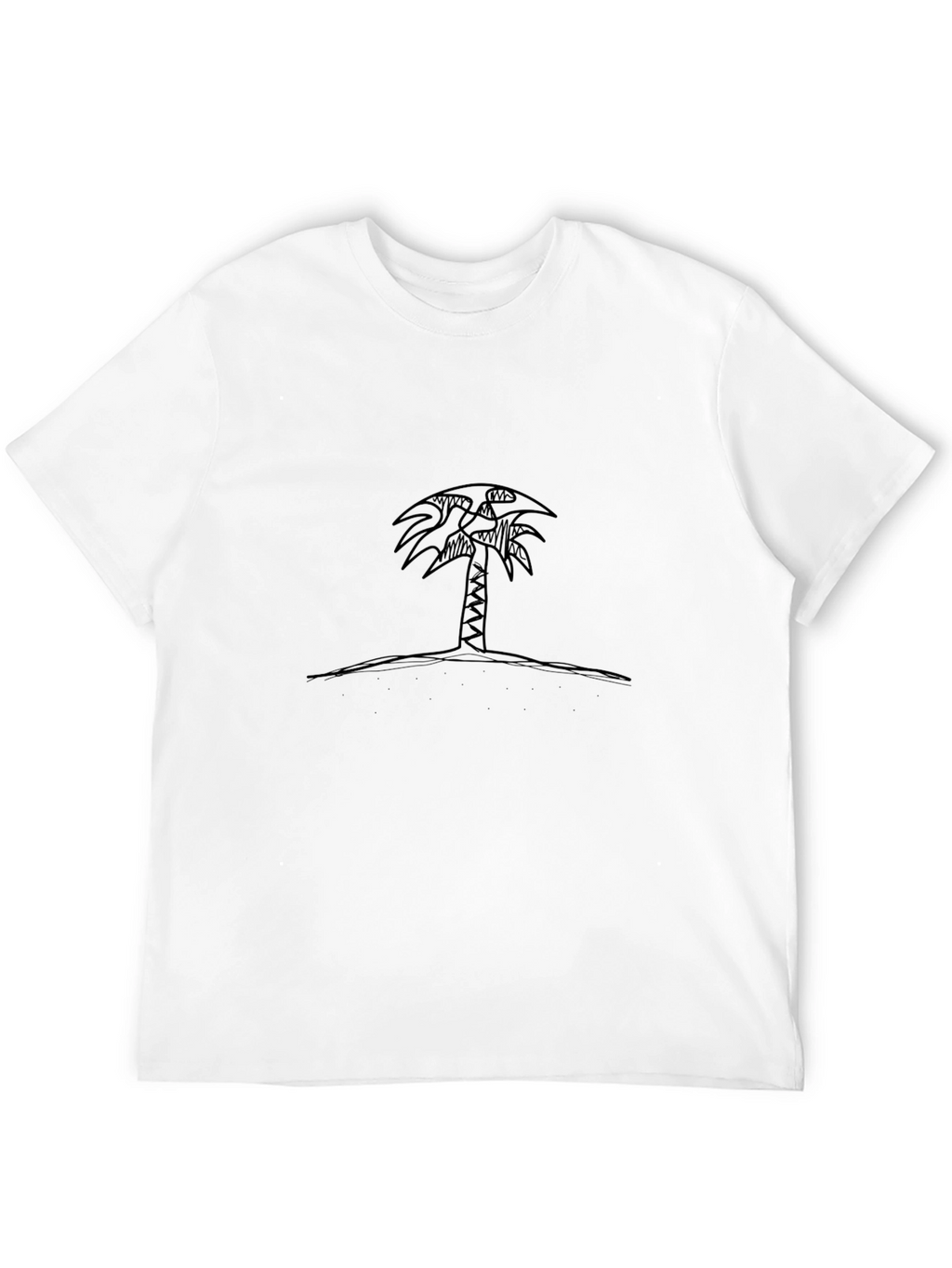 Palm Tree Graphic Black T-Shirt