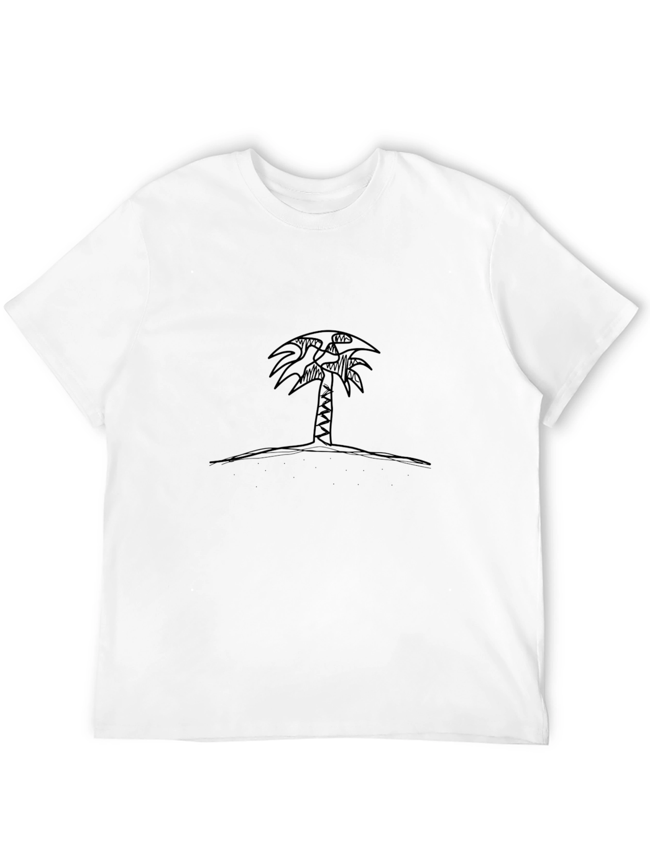 Palm Tree Graphic Black T-Shirt