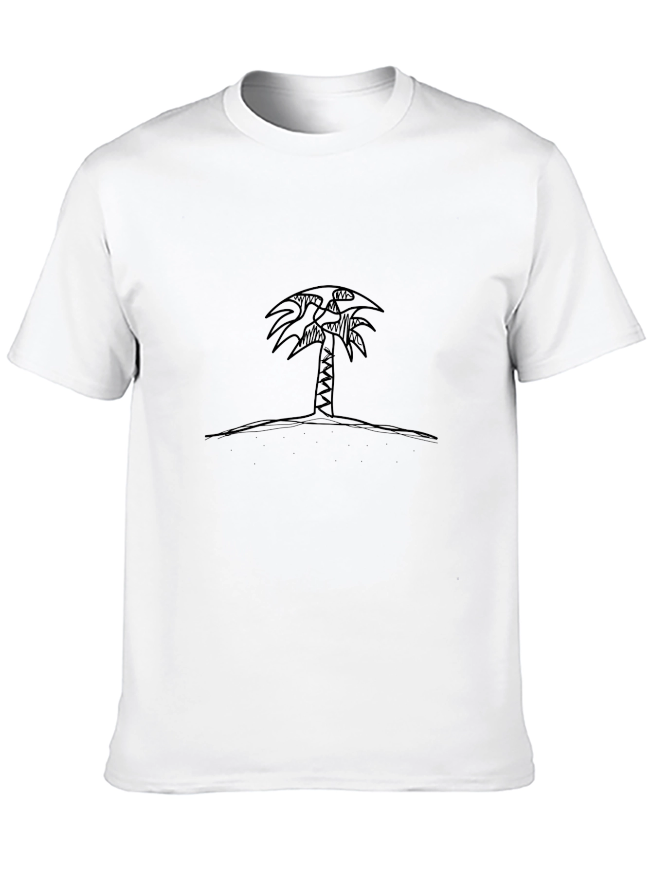 Palm Tree Graphic Black T-Shirt