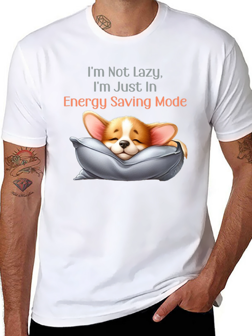 Lazy Mode Dog T-Shirt - Energy Saving