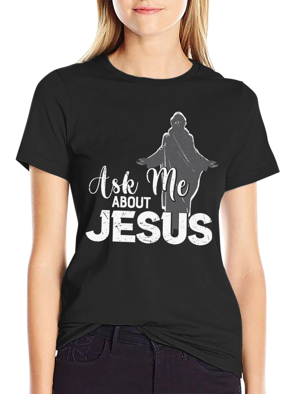 Ask Me About Jesus T-Shirt - Christian Apparel