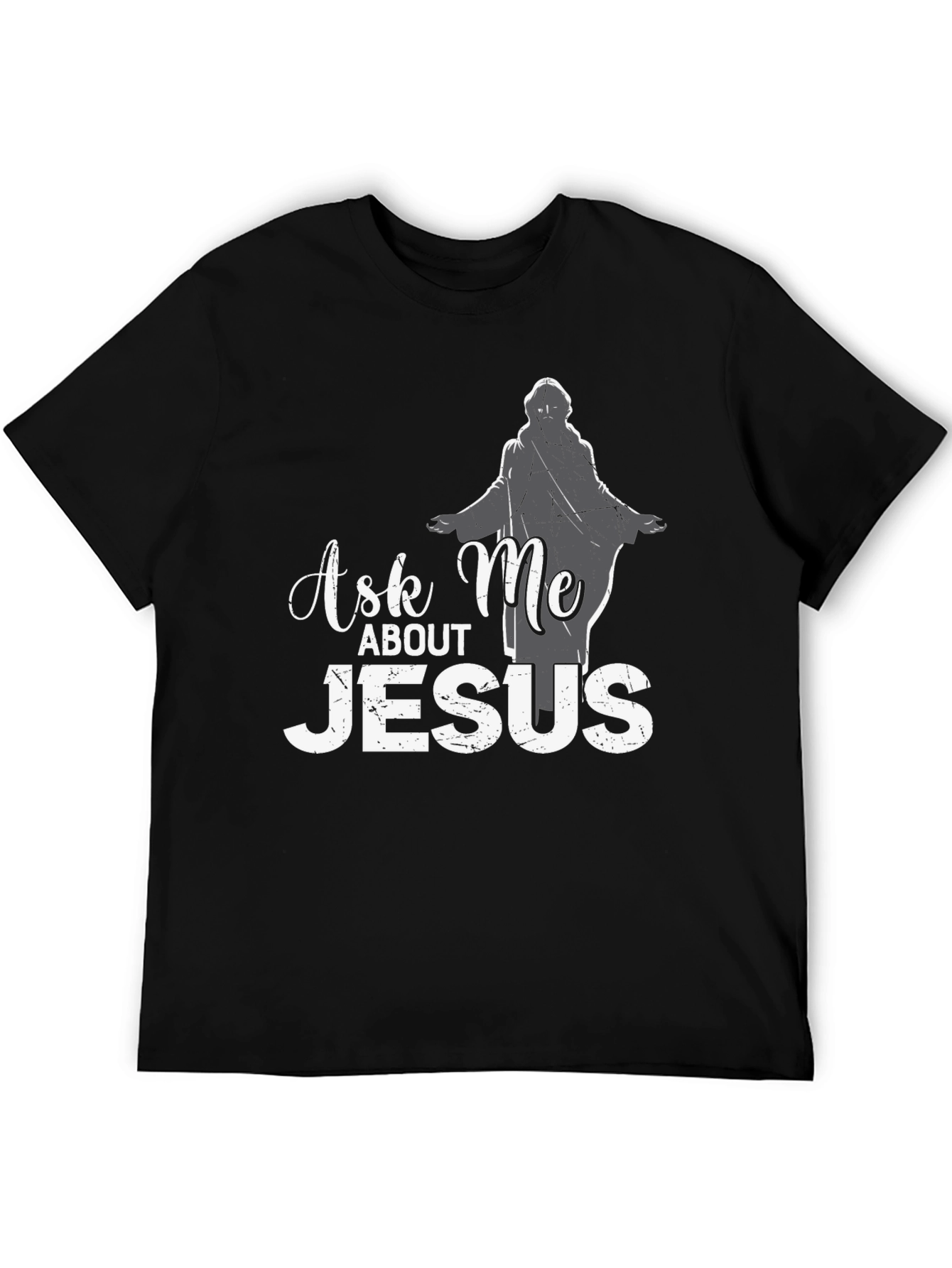 Ask Me About Jesus T-Shirt - Christian Apparel