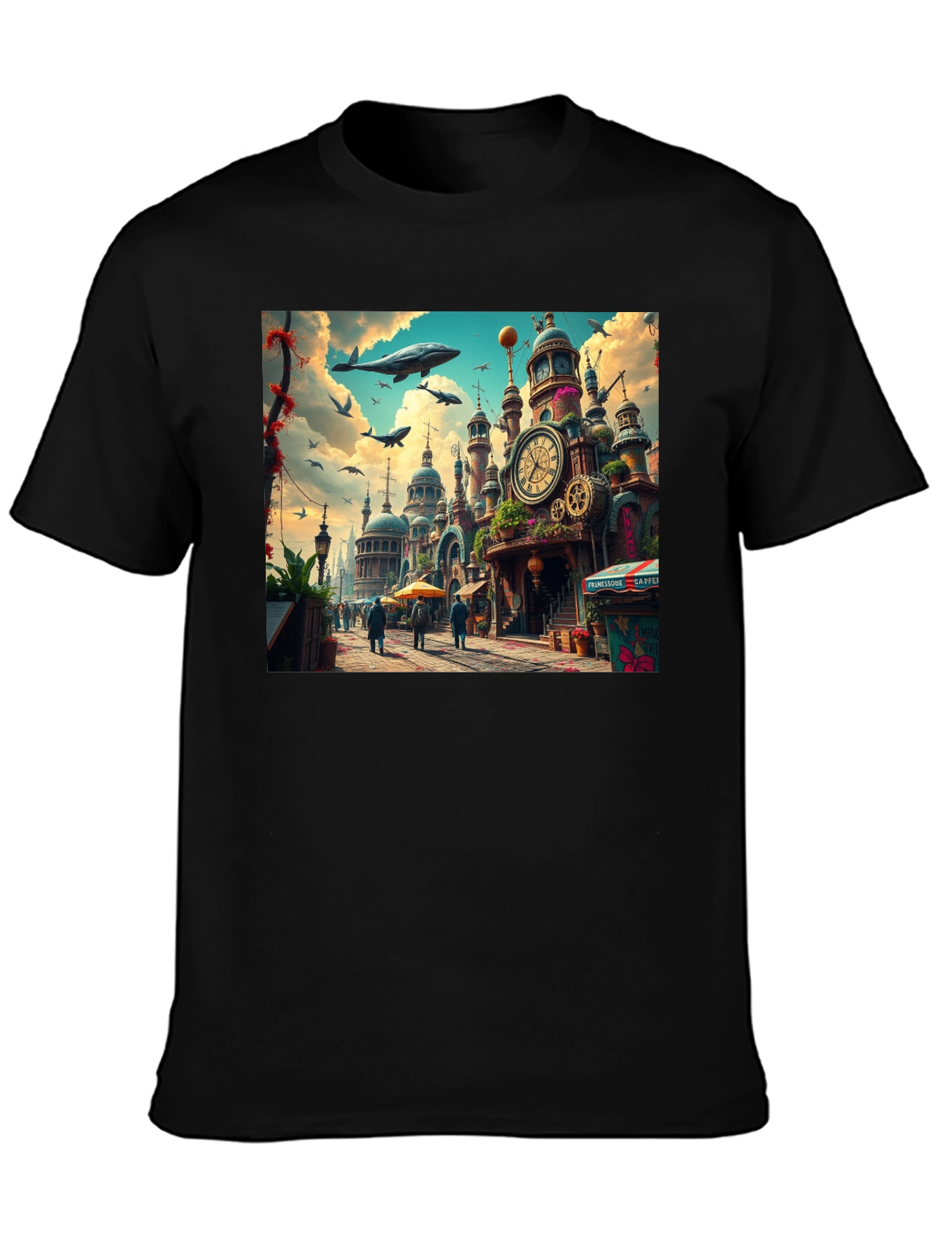 Steampunk City T-Shirt - Artistic Design