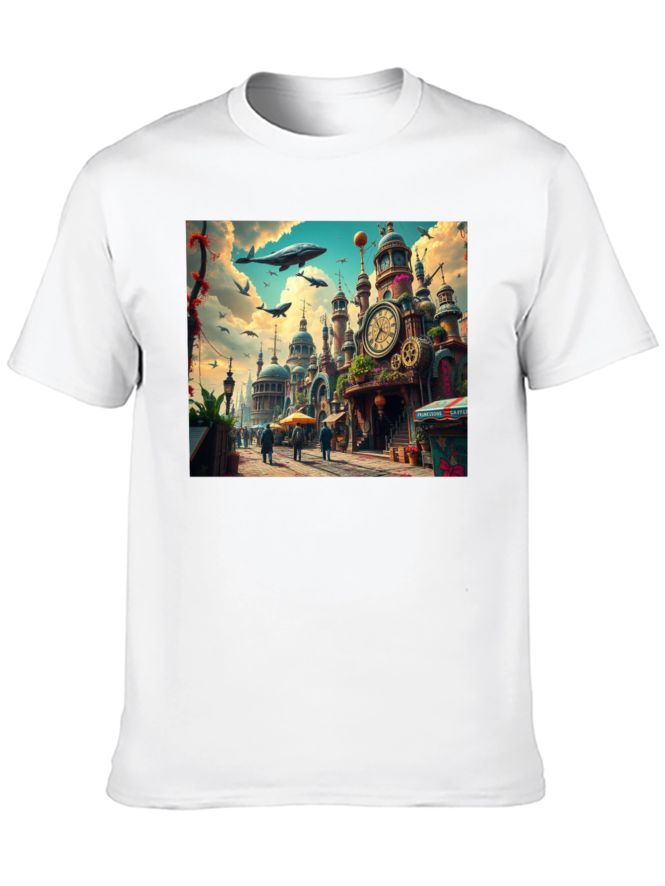 Steampunk City T-Shirt - Artistic Design