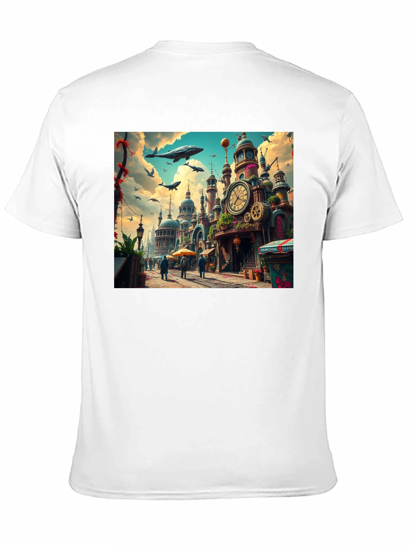 Steampunk City T-Shirt - Artistic Design