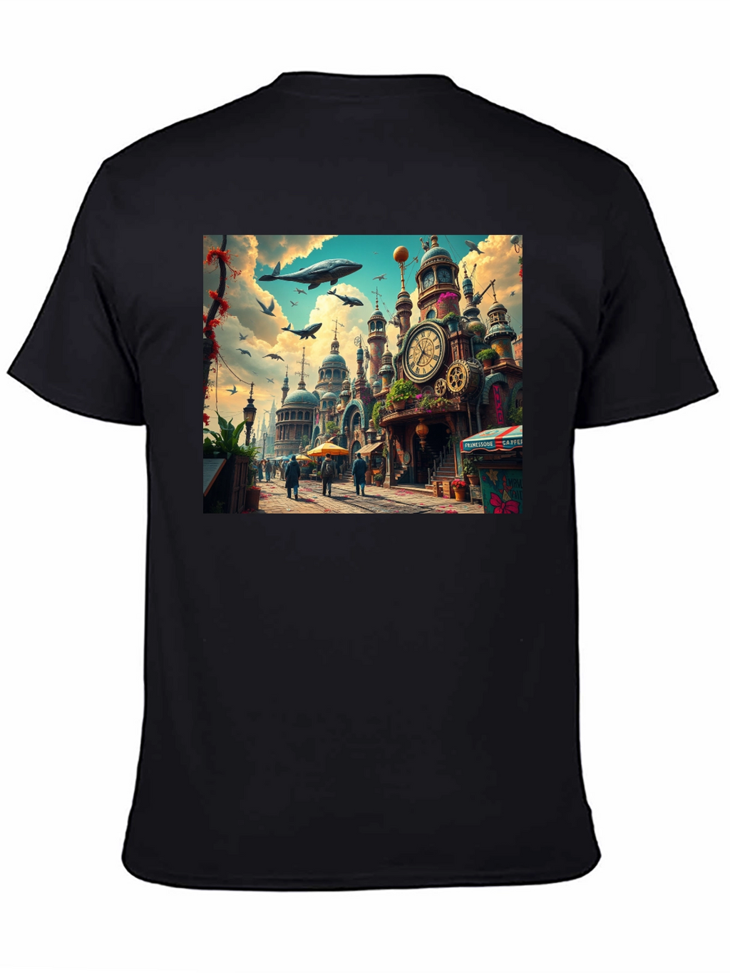 Steampunk City T-Shirt - Artistic Design