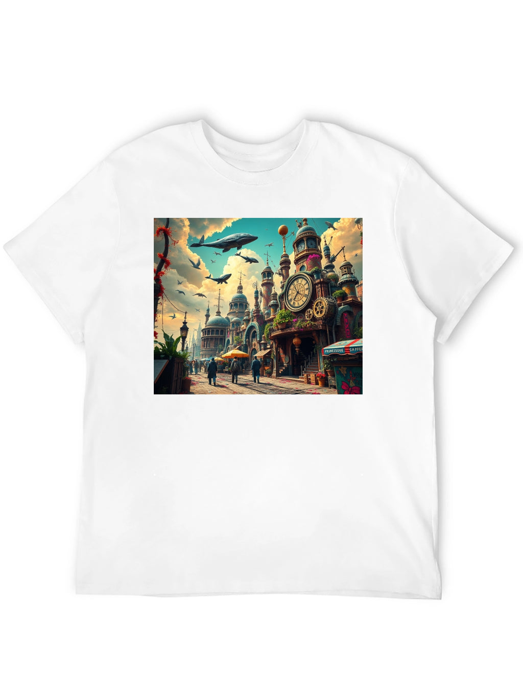 Steampunk City T-Shirt - Artistic Design