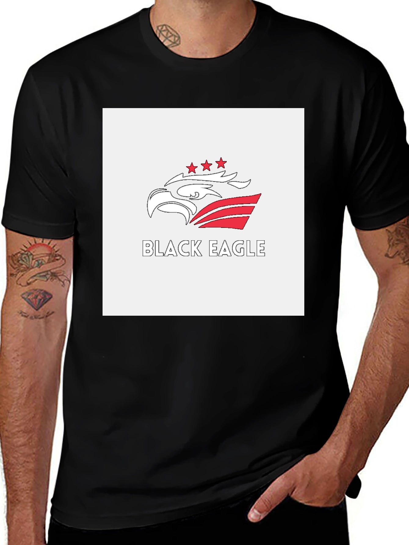 Black Eagle Graphic Tee - Stylish and Comfortable
