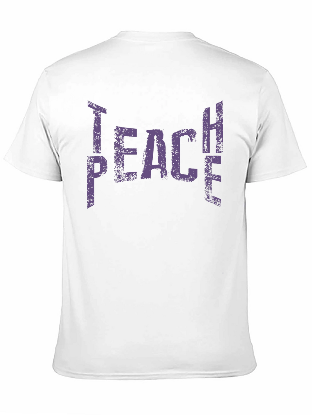 Teach Peace Graphic Tee - Black Cotton T-Shirt