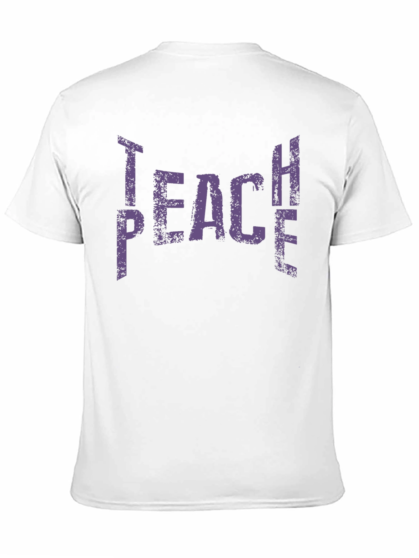 Teach Peace Graphic Tee - Black Cotton T-Shirt