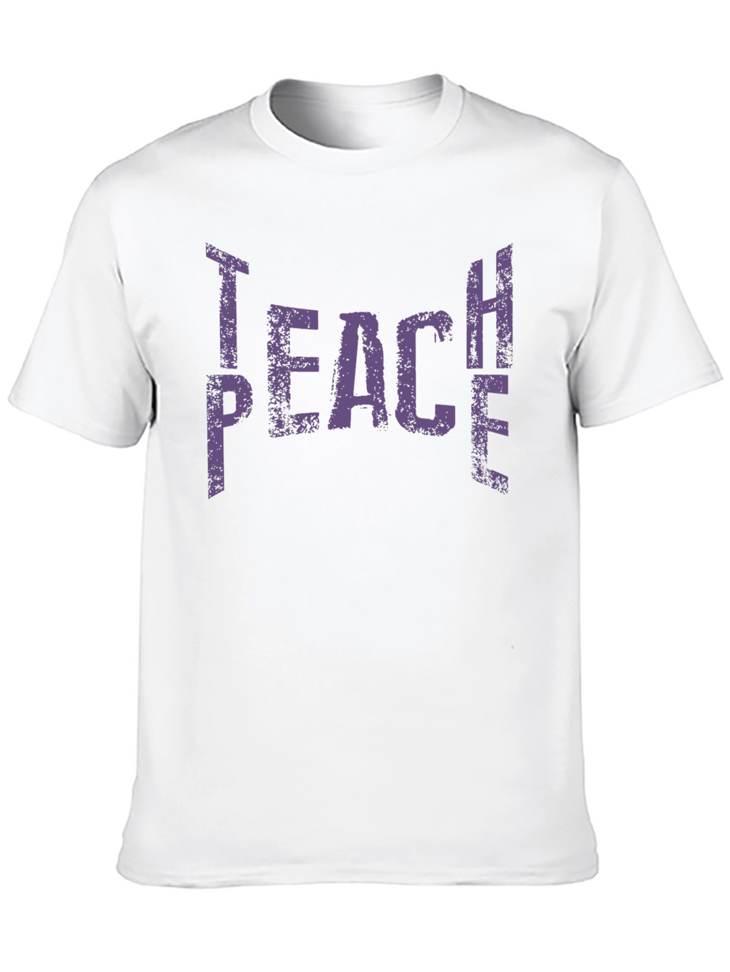 Teach Peace Graphic Tee - Black Cotton T-Shirt