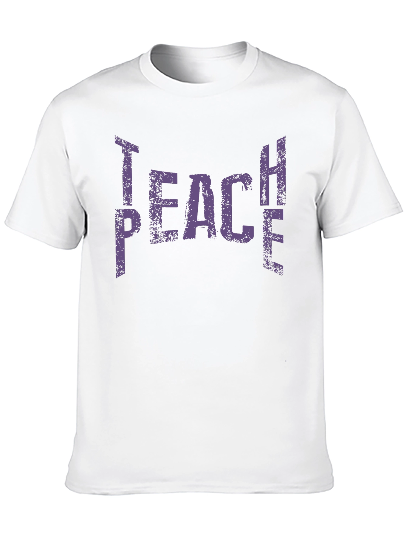 Teach Peace Graphic Tee - Black Cotton T-Shirt