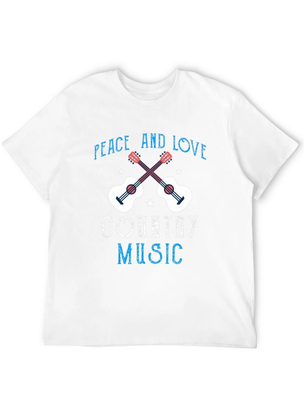 Country Music Peace & Love Graphic Tee