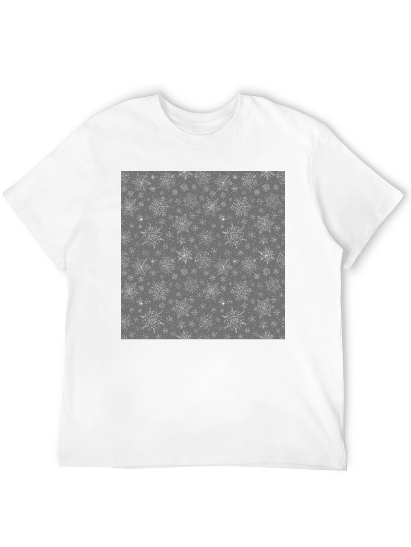 Snowflake Pattern Graphic T-Shirt