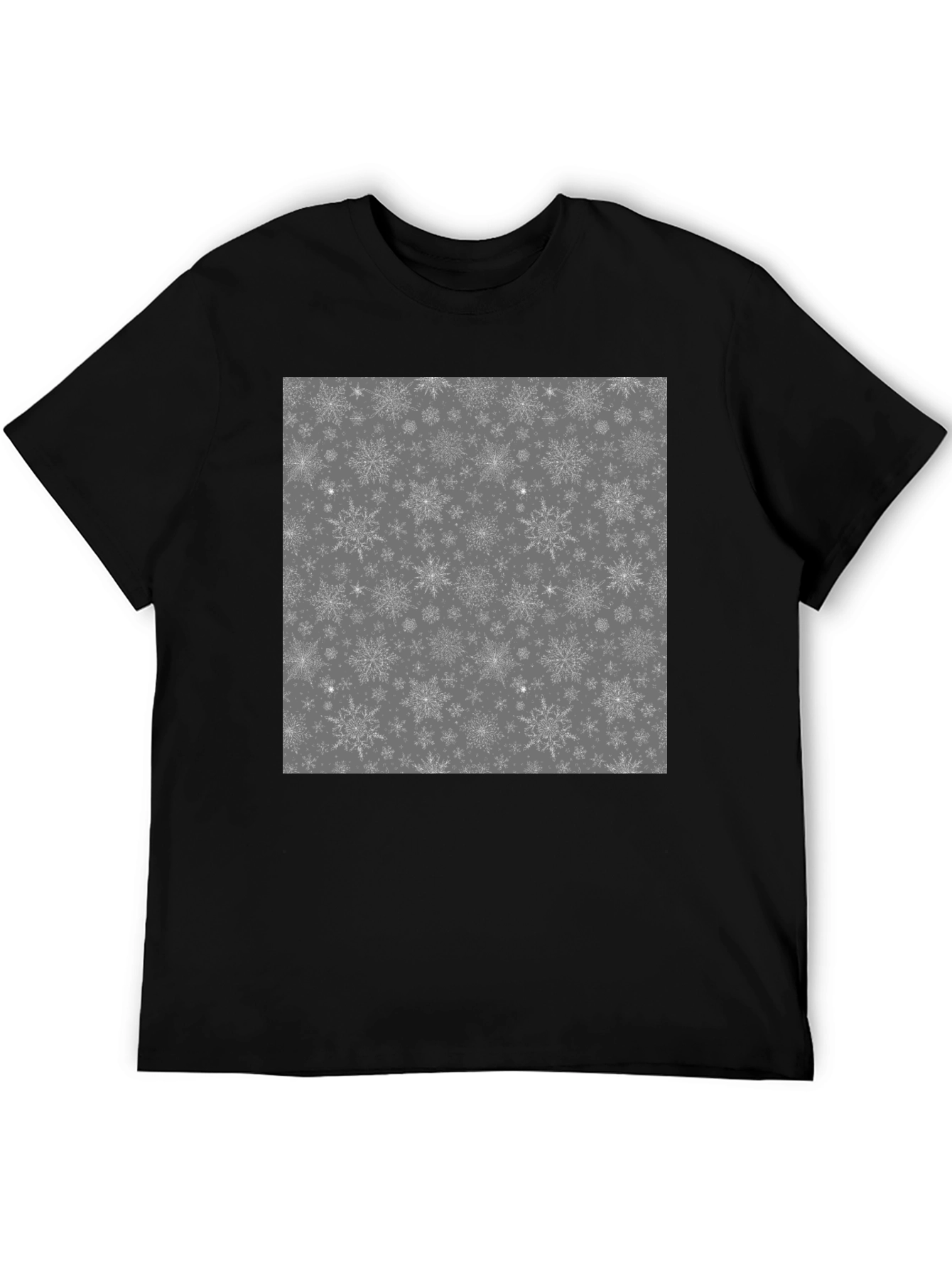 Snowflake Pattern Graphic T-Shirt