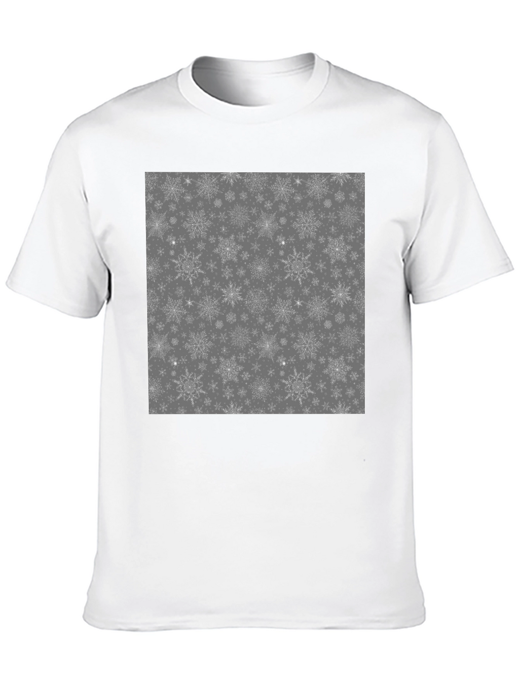 Snowflake Pattern Graphic T-Shirt