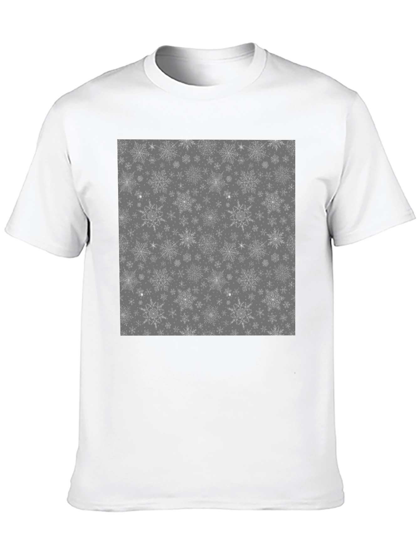 Snowflake Pattern Graphic T-Shirt