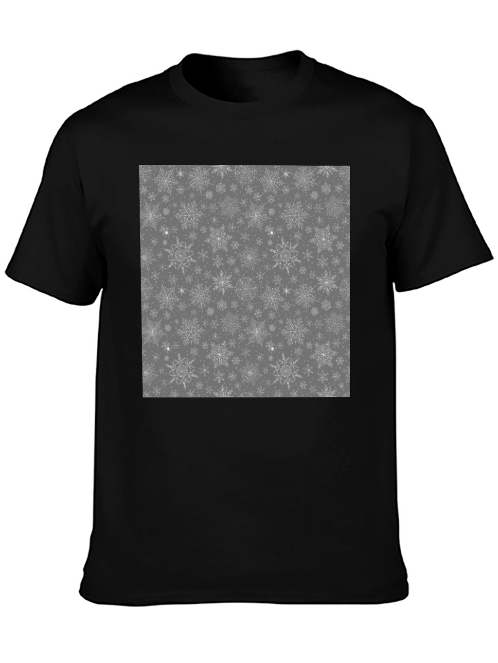 Snowflake Pattern Graphic T-Shirt