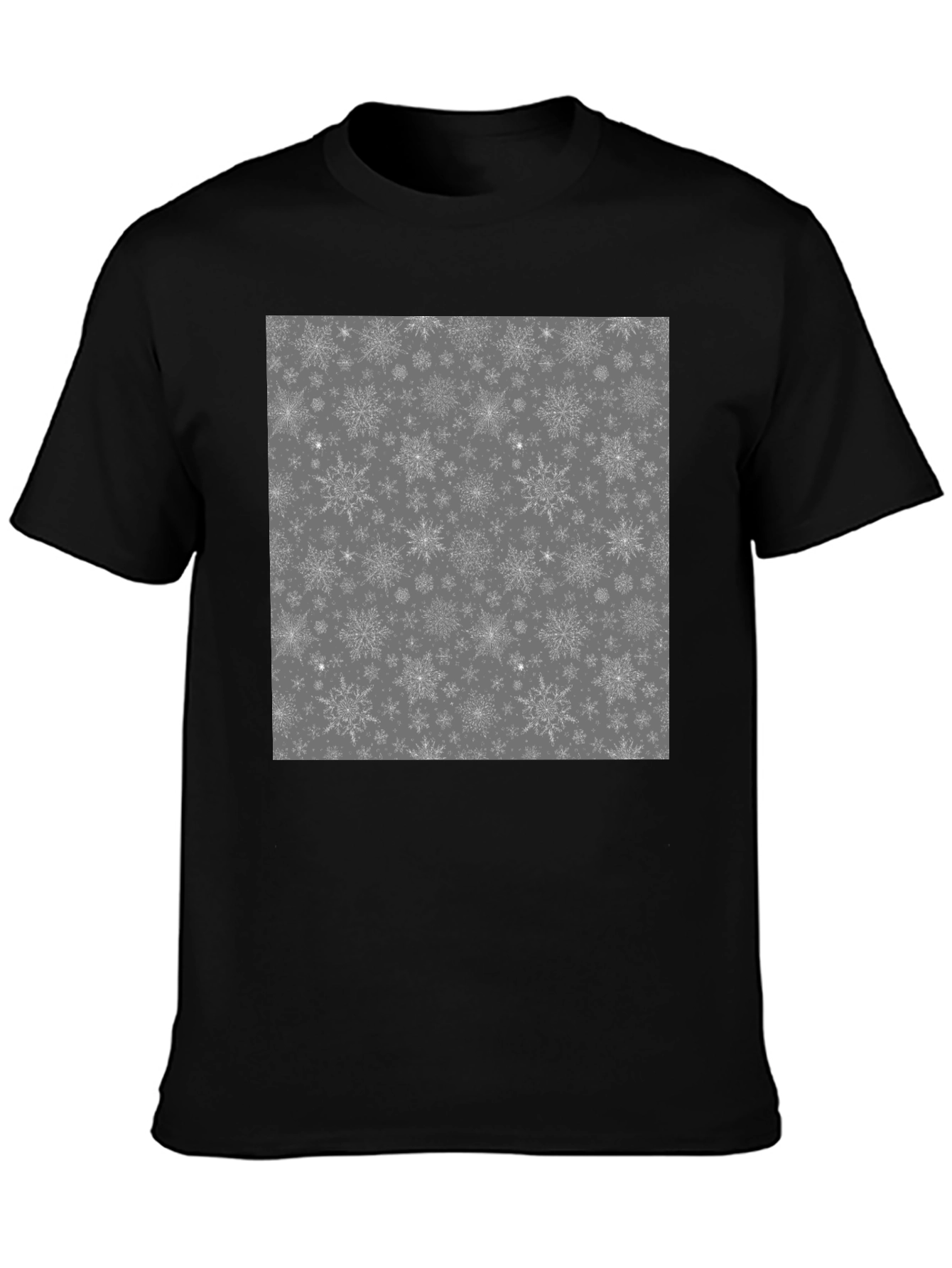Snowflake Pattern Graphic T-Shirt