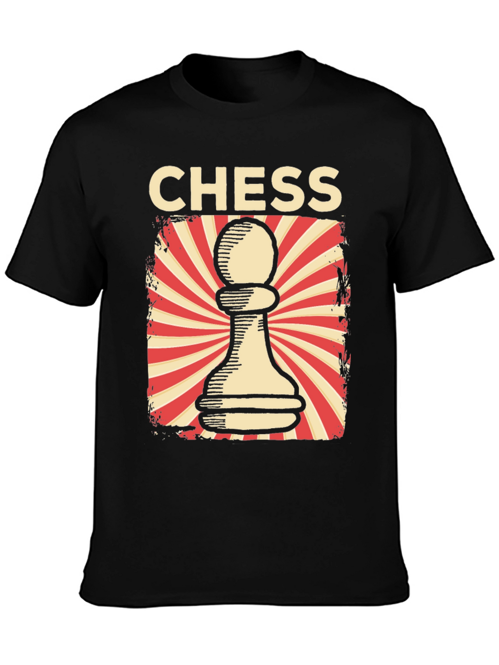 Chess Pawn Graphic Tee - Retro Design