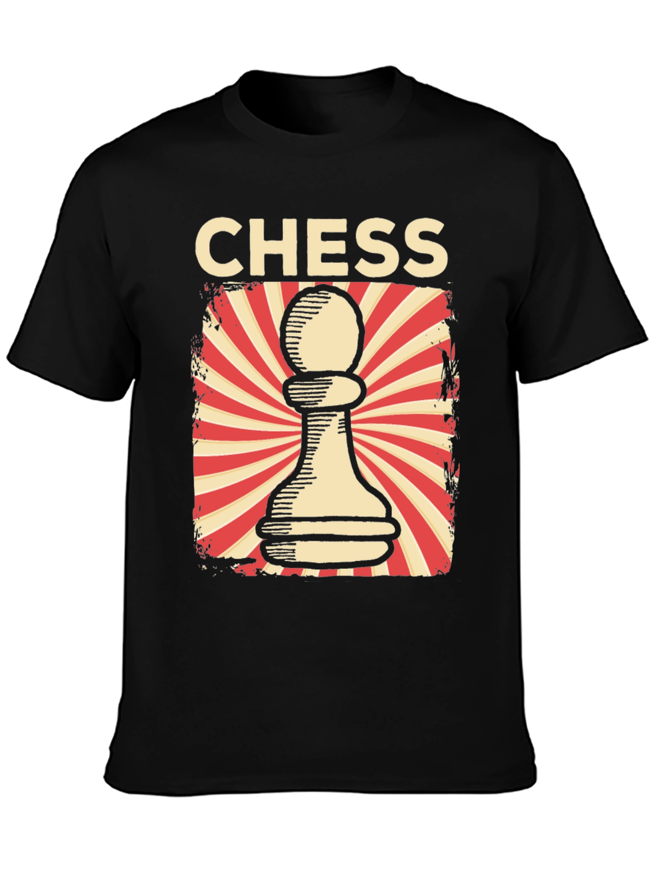 Chess Pawn Graphic Tee - Retro Design