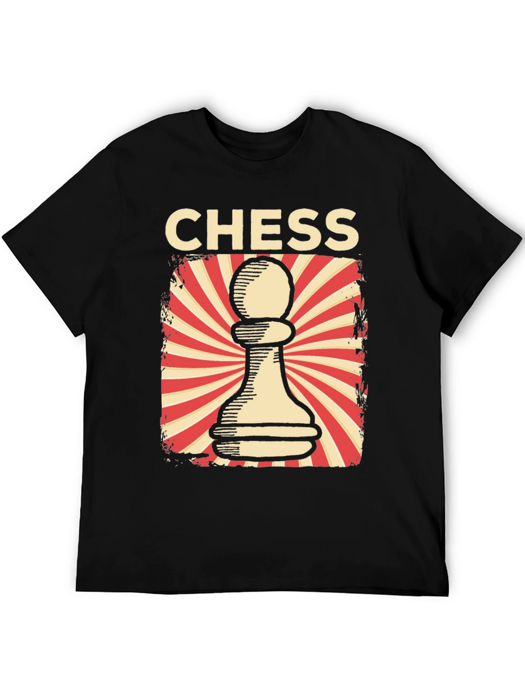 Chess Pawn Graphic Tee - Retro Design