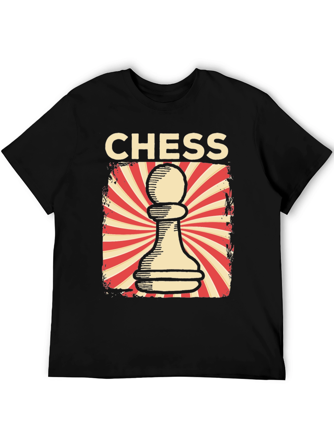 Chess Pawn Graphic Tee - Retro Design