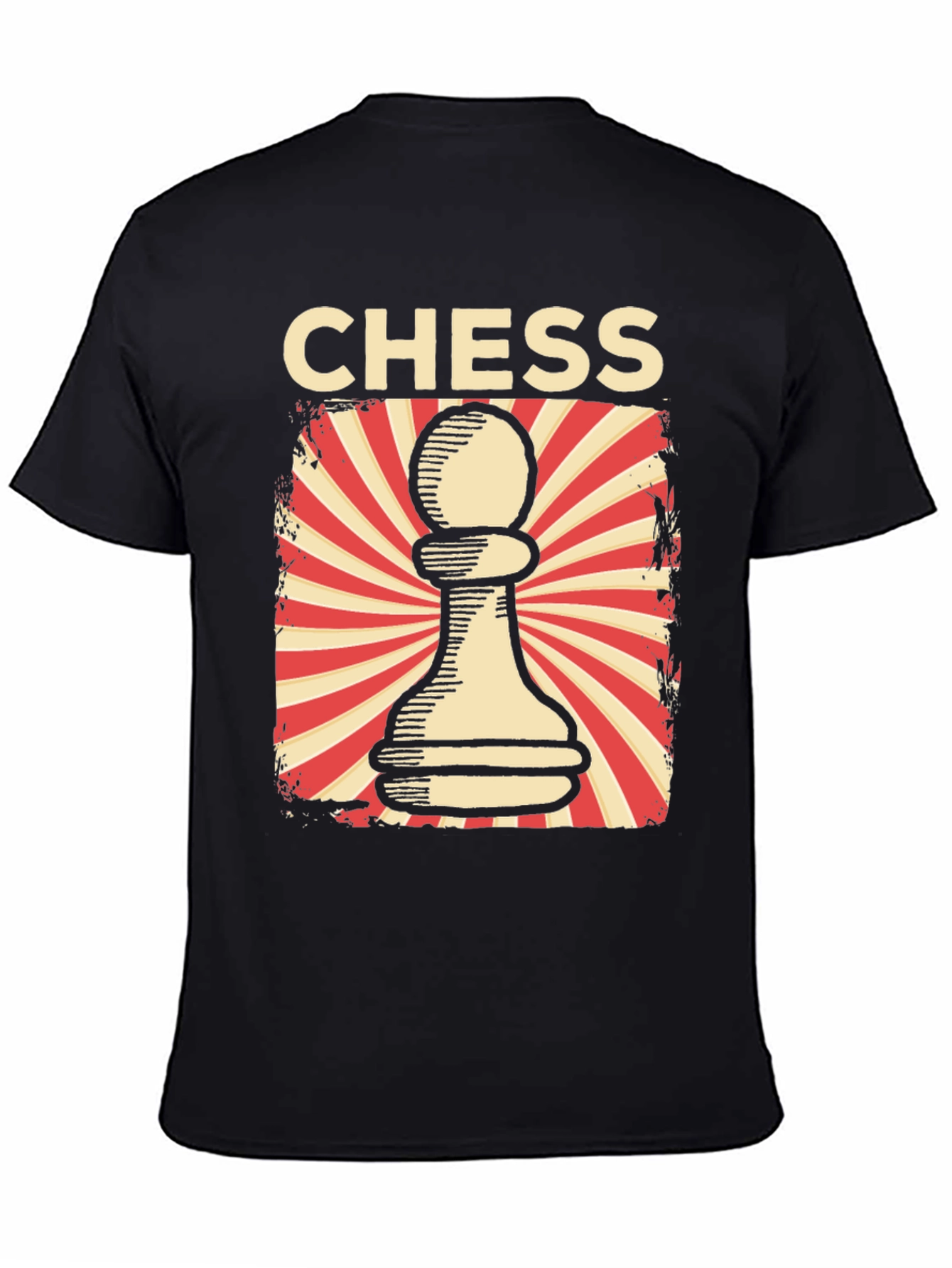 Chess Pawn Graphic Tee - Retro Design