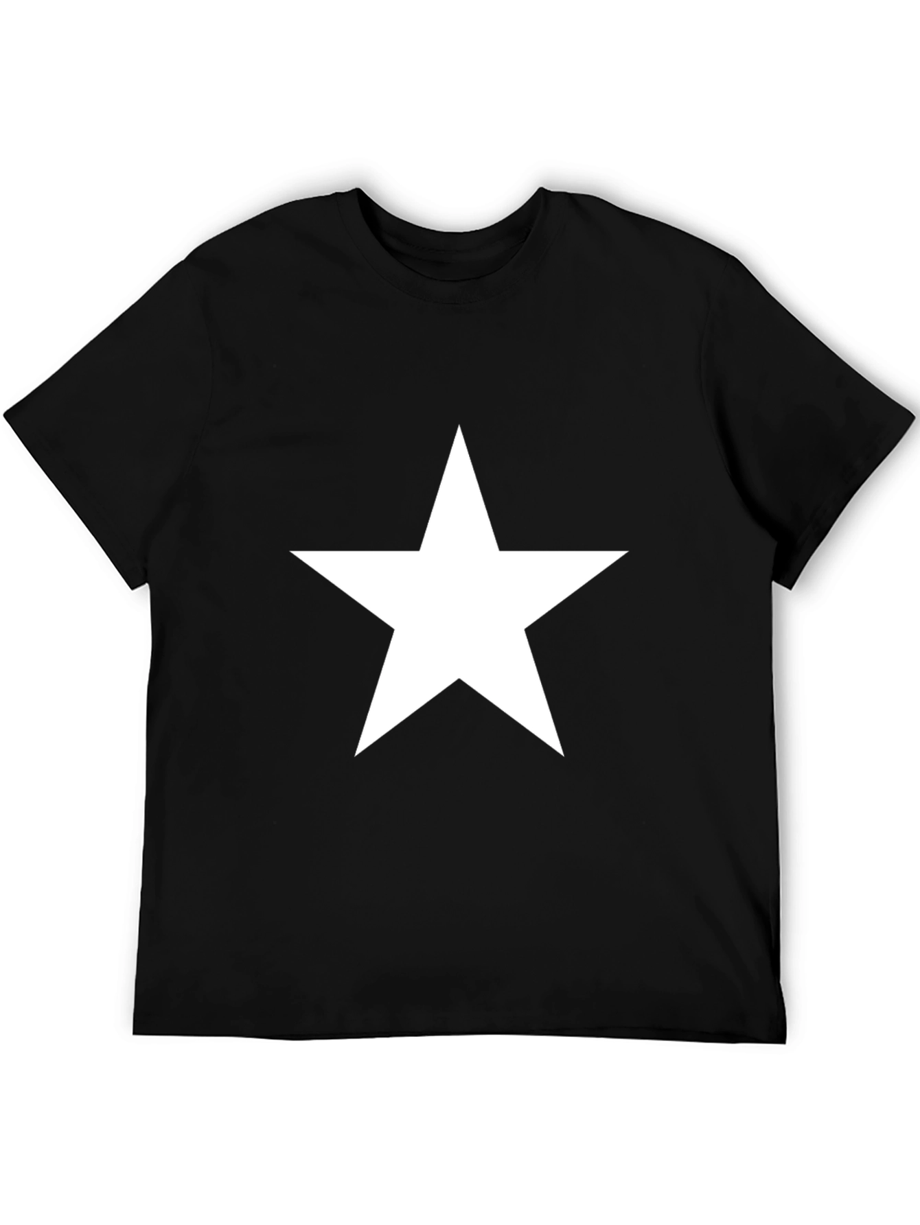 Star Graphic Black T-Shirt - Classic Casual Style